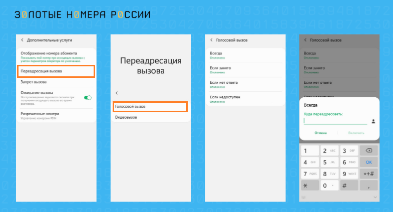 Как настроить переадресацю в меню телефона